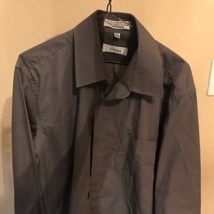 Covona Men’s Long-sleeve dress shirt grey - like new SZ 16.5 (34-35)